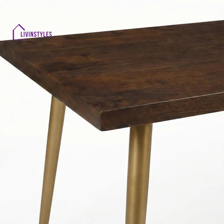 Ryan Slat 6 Seater Dining Table | MS Legs and Mango Wood Top - Furniture