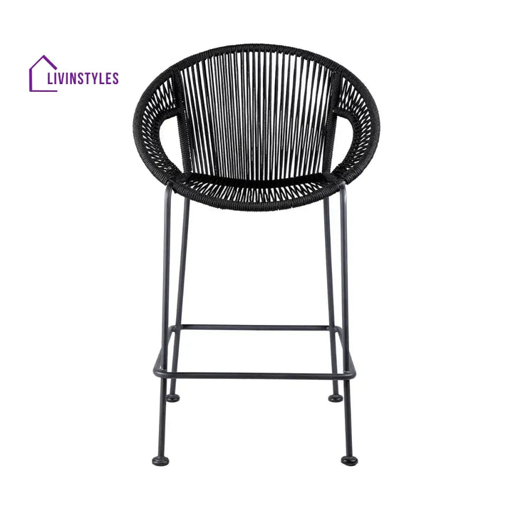 Saanvi 2-Piece Outdoor Rope Bar Chairs – Stylish Comfort Built to Last - Bar Chairs