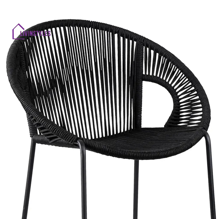Saanvi 2-Piece Outdoor Rope Bar Chairs – Stylish Comfort Built to Last - Bar Chairs