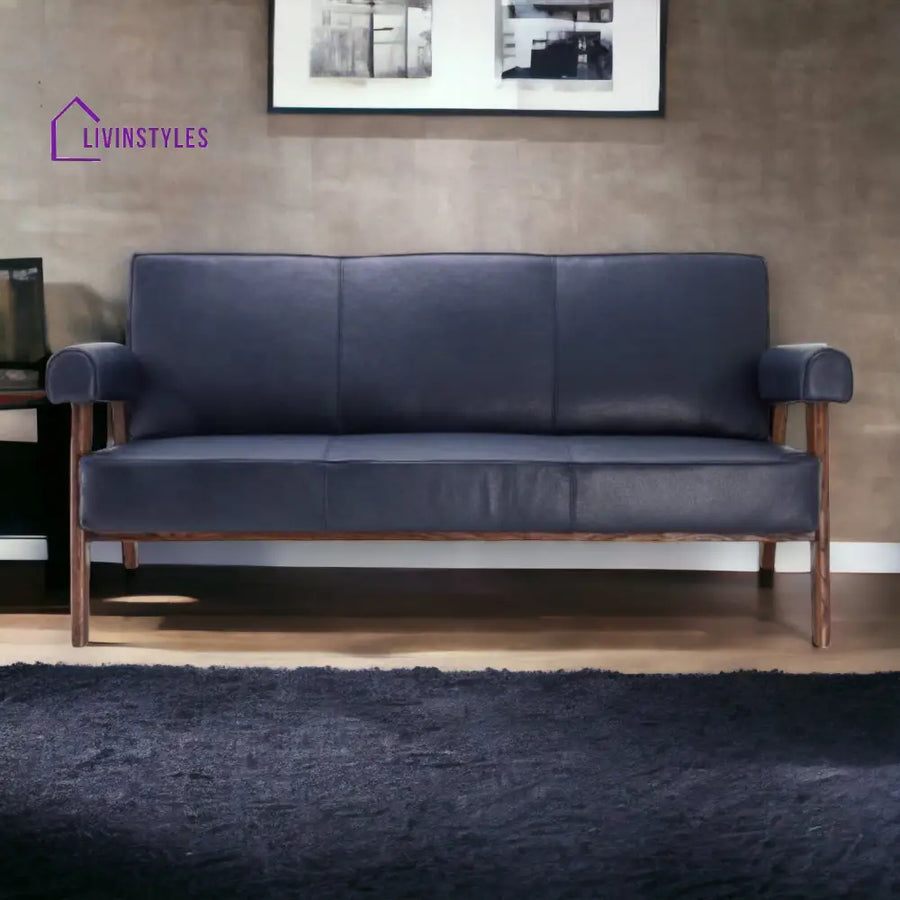 Adla 3 Seater Sofa Blue