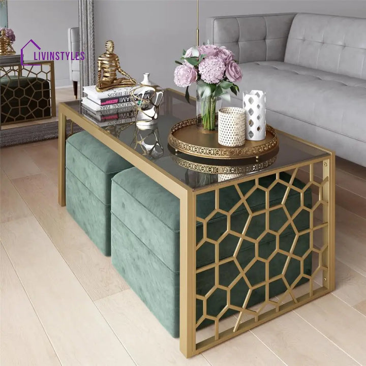 Saara Metal Coffee Table For Living Room