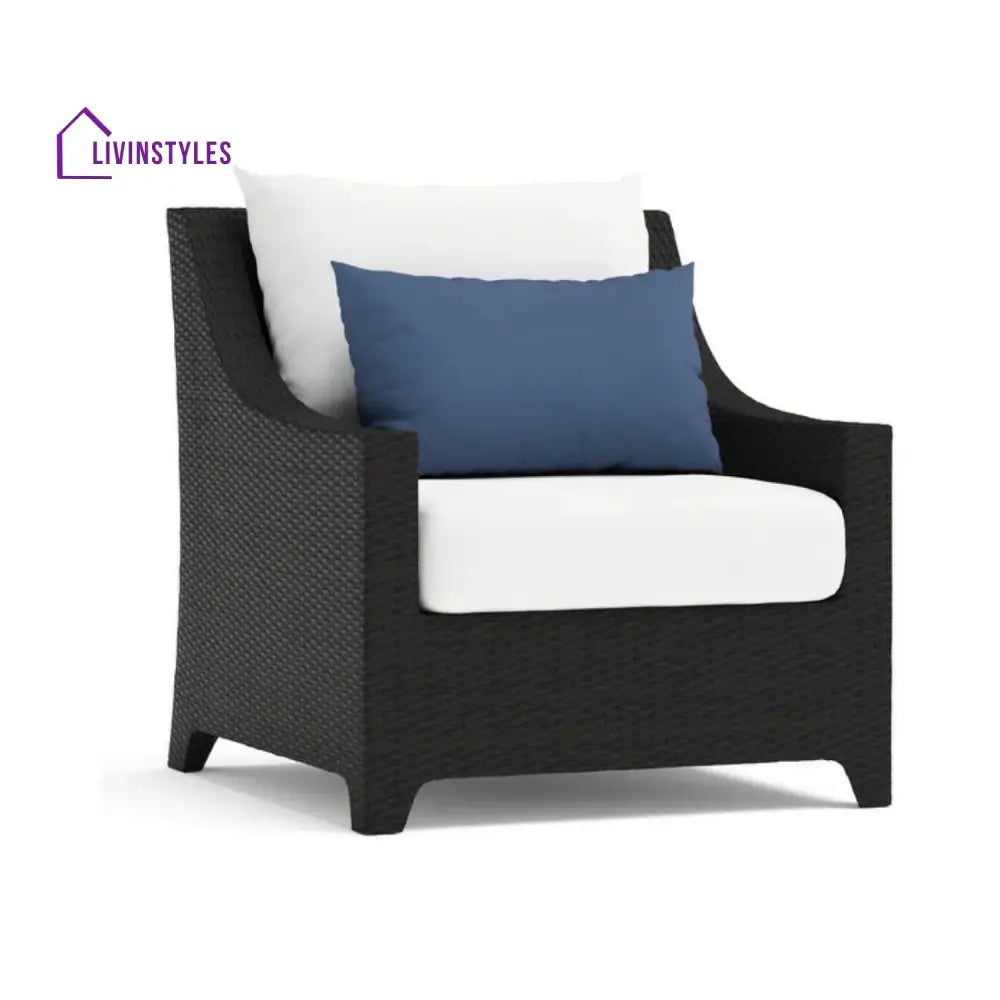 Saba All Weather Outdoor Wicker Garden L-Shape Sectional Conversation Set - Sofa Set