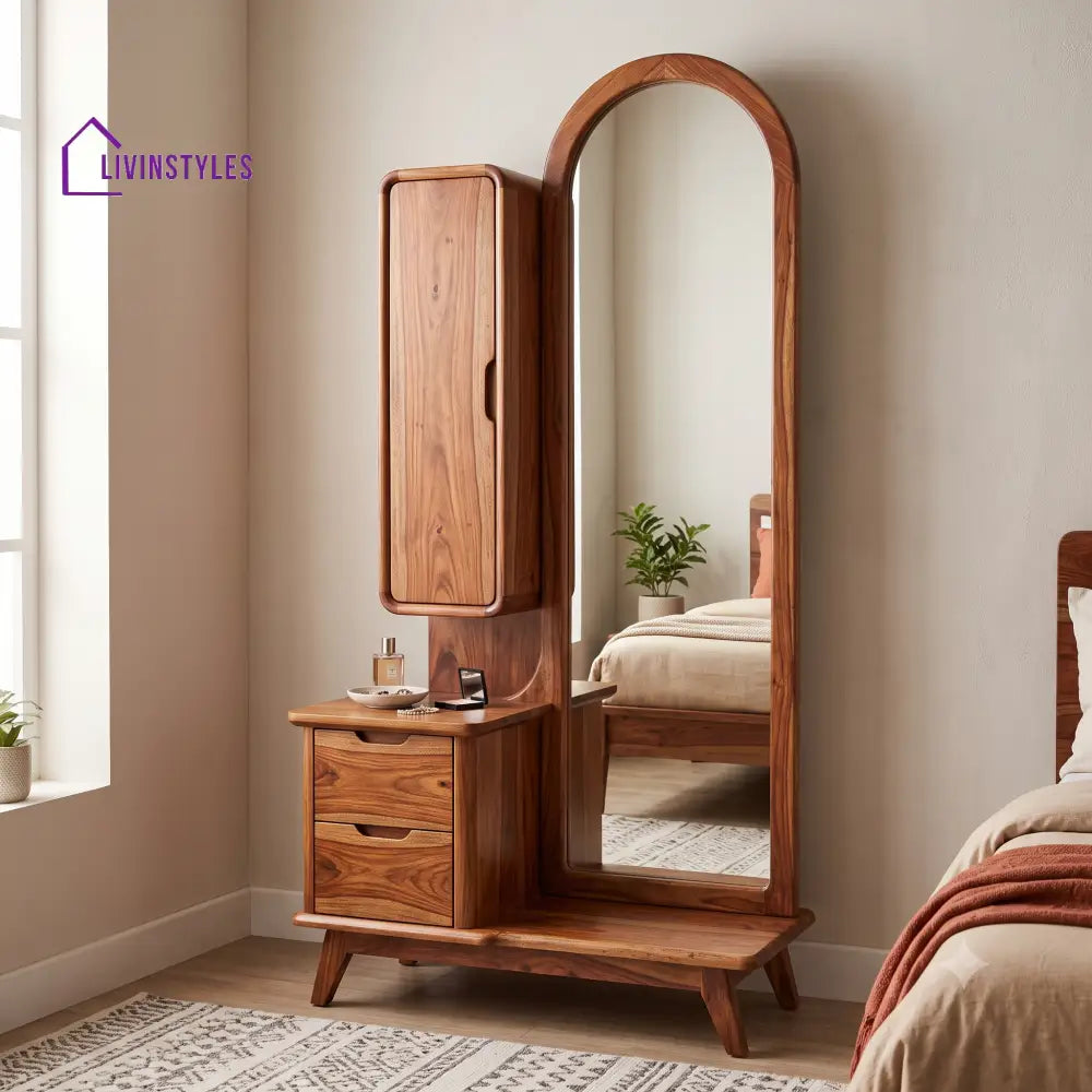 Sabine Premium Solid Wood Dressing Table for Bedroom | New Designer Dressing Unit