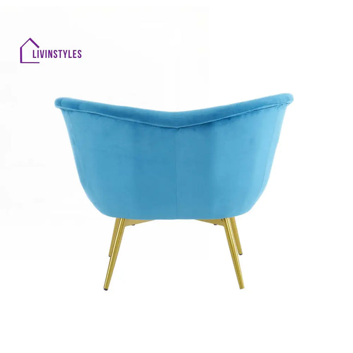 Sahana Metal and Fabric Arm Chair | Living Room Chair | Lounge Chair