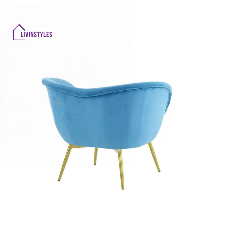 Sahana Metal and Fabric Arm Chair | Living Room Chair | Lounge Chair