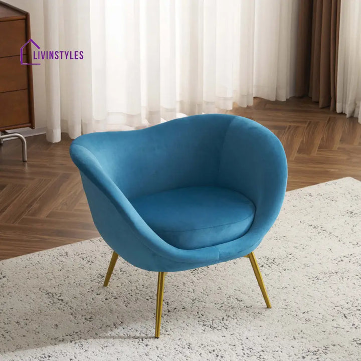 Sahana Metal and Fabric Arm Chair | Living Room Chair | Lounge Chair