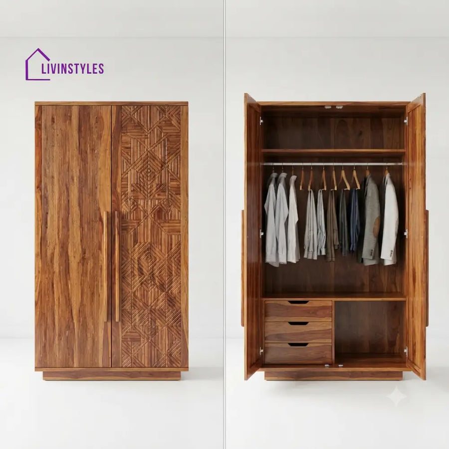 Sahasra Wooden Wardrobe for Clothes | Cupboard for Clothes