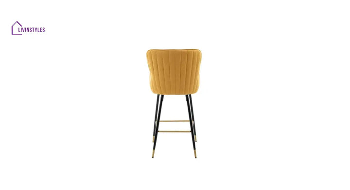 Sahil Yellow Color Nolen Bar Stool