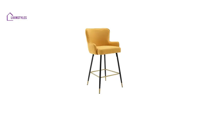 Sahil Yellow Color Nolen Bar Stool