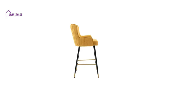 Sahil Yellow Color Nolen Bar Stool