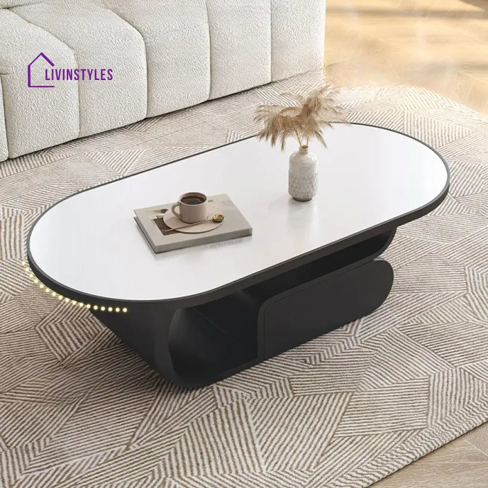 Saisha Stainless Steel Frame Coffee Table for Living Room