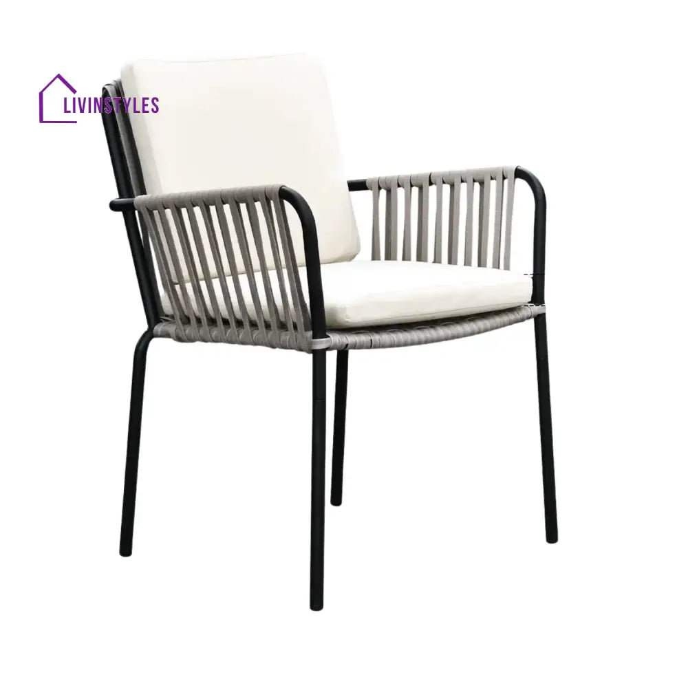 Sakshi 2-Piece Outdoor Rope Patio Dining Chairs - Dinning Chairs