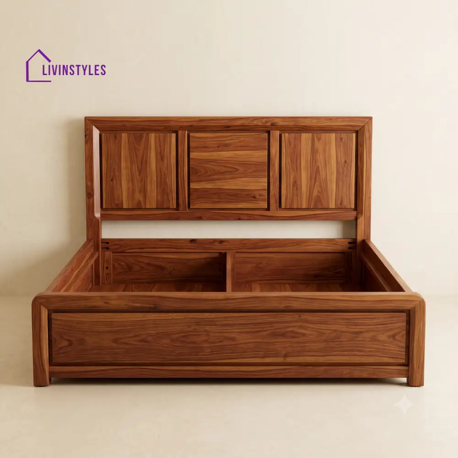 Sakthipriya Sheesham Wood Bed With Box Storage | Wooden Bed