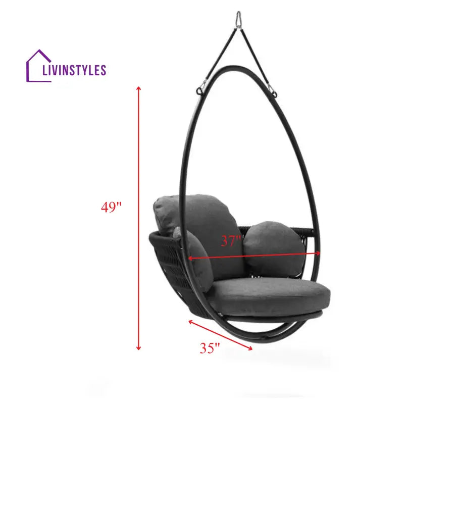 Sal Single Seater Hanging Swing Without Stand For Balcony Garden Swing - Swings