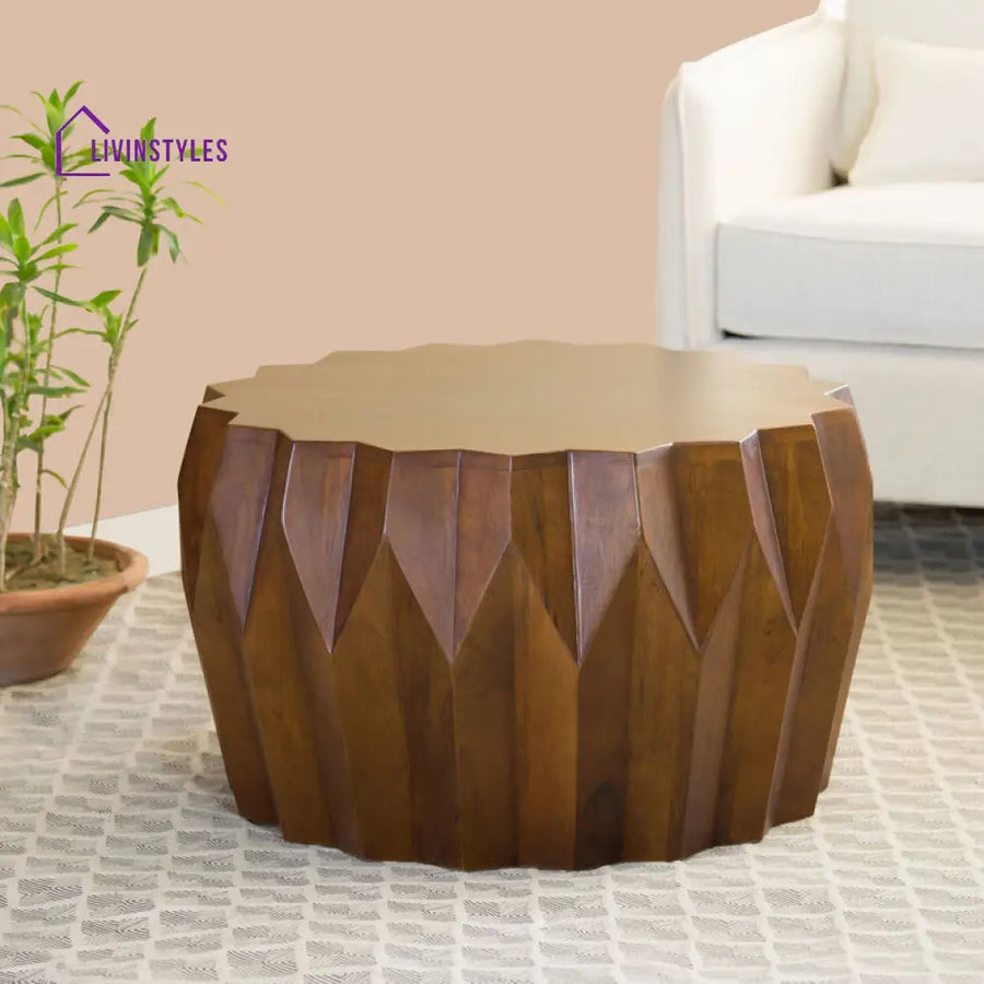 Saloni Solid Wood Coffee Table for Living Room