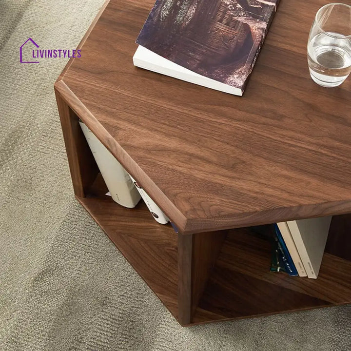 Samaira Solid Wood Coffee Table For Living Room