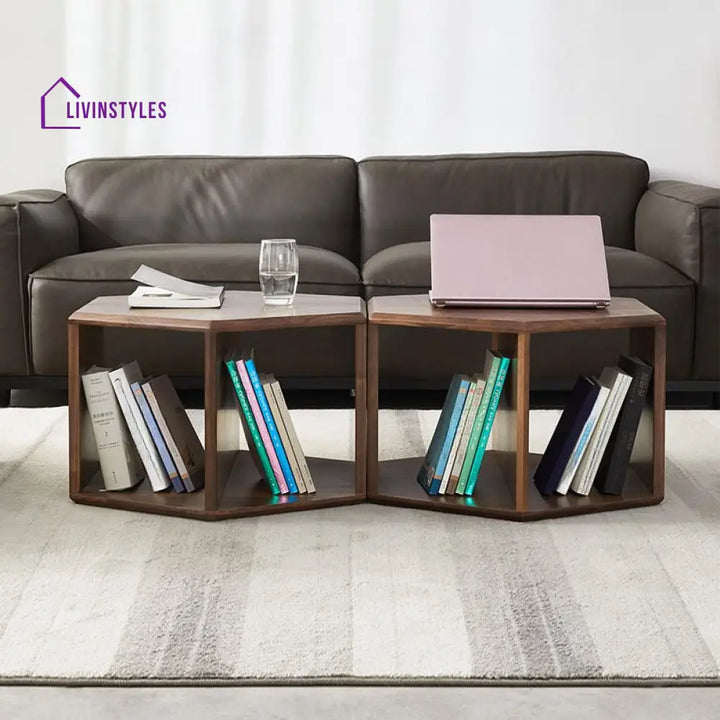 Samaira Solid Wood Coffee Table For Living Room