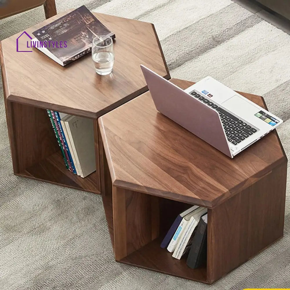 Samaira Solid Wood Coffee Table For Living Room