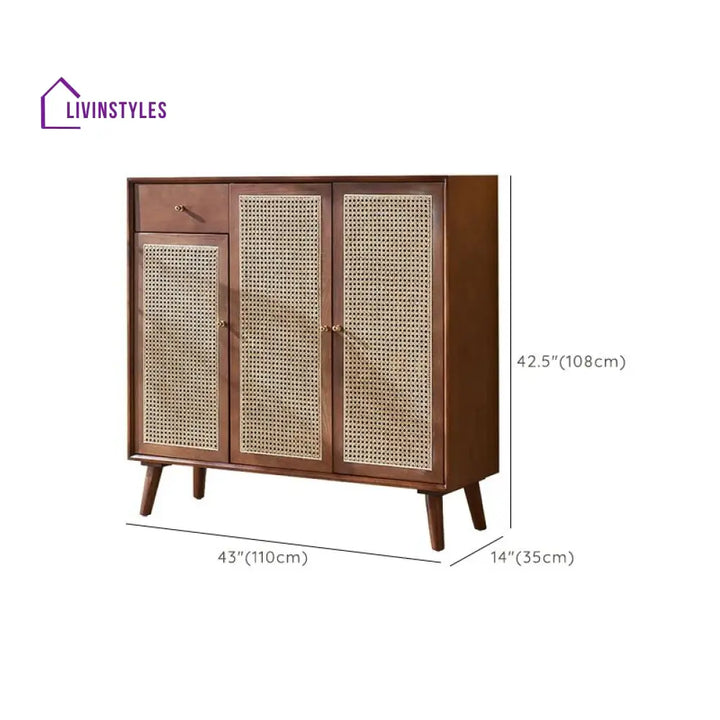 Samar Solid Wood Shoe Rack for Hallway | Entryway