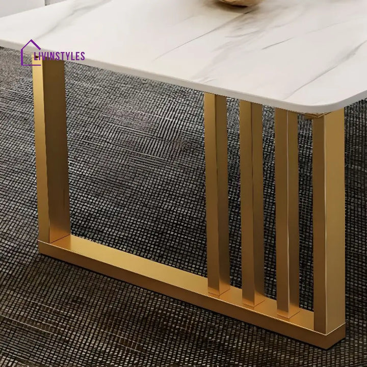 Samar Stainless Steel Frame Coffee Table for Living Room