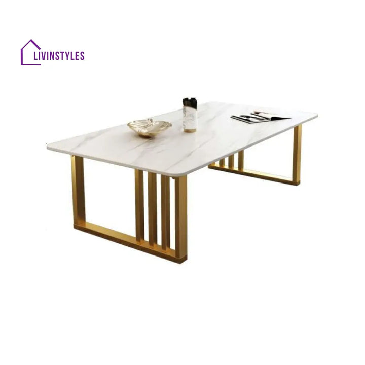 Samar Stainless Steel Frame Coffee Table for Living Room