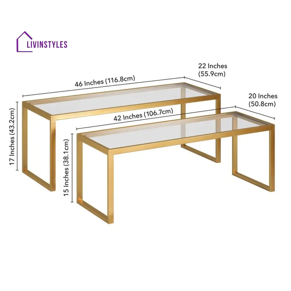 Sameer Metal Coffee Table For Living Room