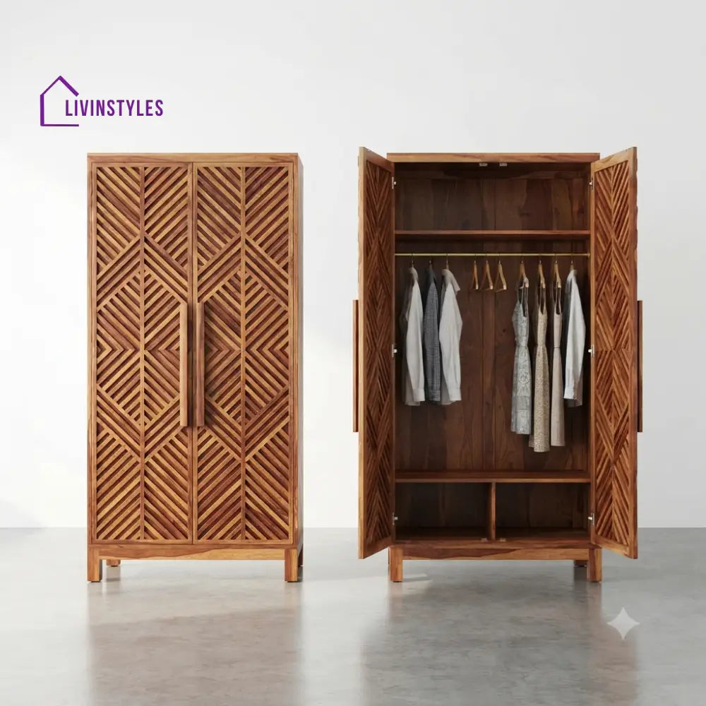 Samika Wooden Wardrobe for Clothes | Cupboard for Clothes