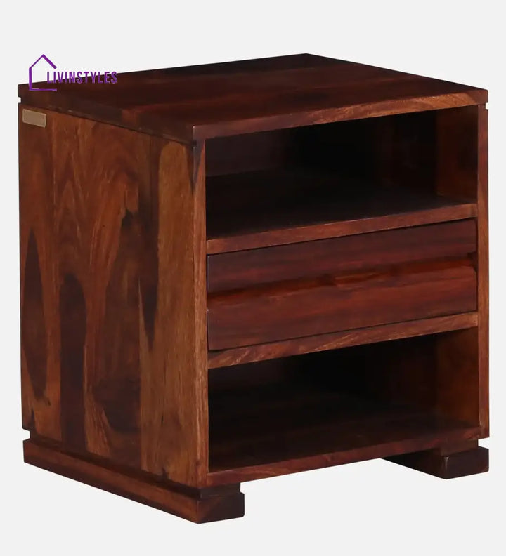Moscow Sheesham Wood Nightstand Bedside Table Bedroom Furniture Sets
