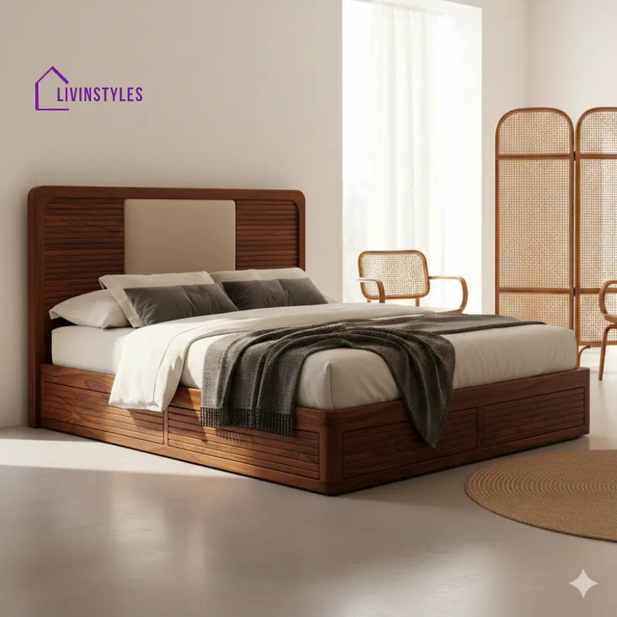 Sandra Premium Sheesham Wood Bed