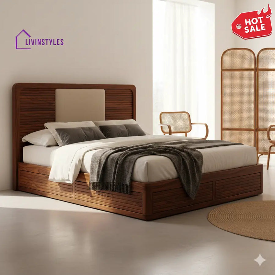 Sandra Premium Sheesham Wood Bed