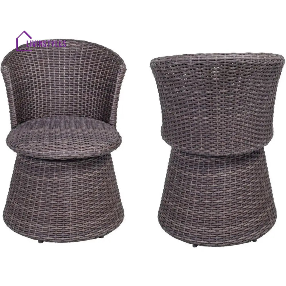 Sandy Outdoor Patio Seating Set 2 Chairs and 1 Table Set (Brown) - Coffee Table Sets