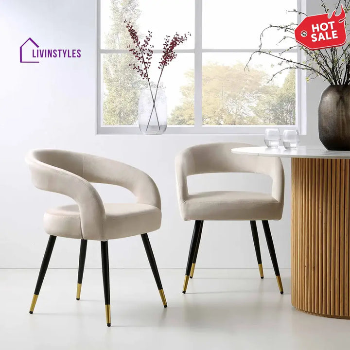 Sangeeta Velvet Accent Chair - Set Of 2