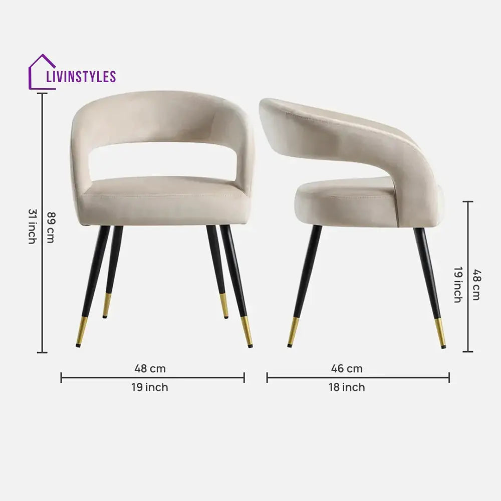 Sangeeta Velvet Accent Chair - Set Of 2