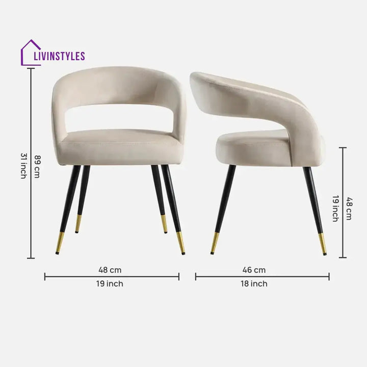 Sangeeta Velvet Accent Chair - Set Of 2