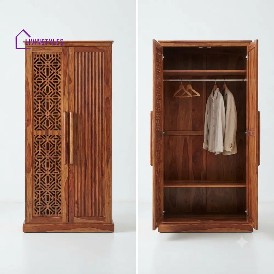 Sanika Wooden Wardrobe for Clothes | Cupboard for Clothes