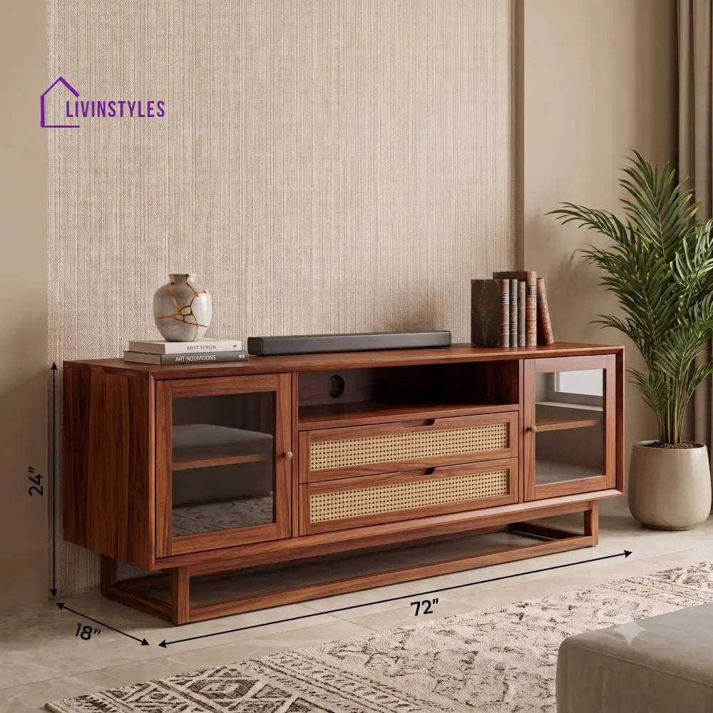 Sanjay Solid Sheesham Wood Tv Unit for Living Room | Tv Cabinet | Tv Console