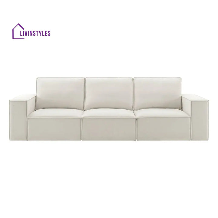 Santiago 3 Seater Sofa - Ivory - Sofas