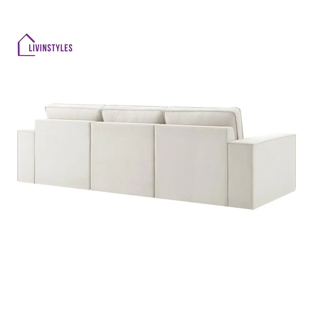 Santiago 3 Seater Sofa - Ivory - Sofas