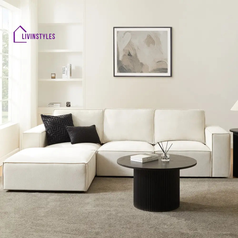 Santiago 3 Seater Sofa - Ivory - Sofas