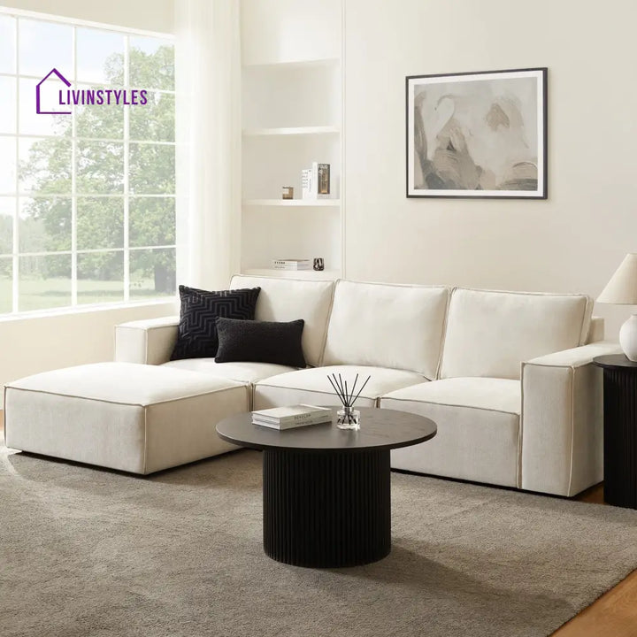 Santiago 3 Seater Sofa - Ivory - Sofas