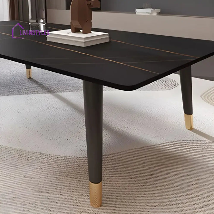 Sanvika Stainless Steel Frame Coffee Table for Living Room