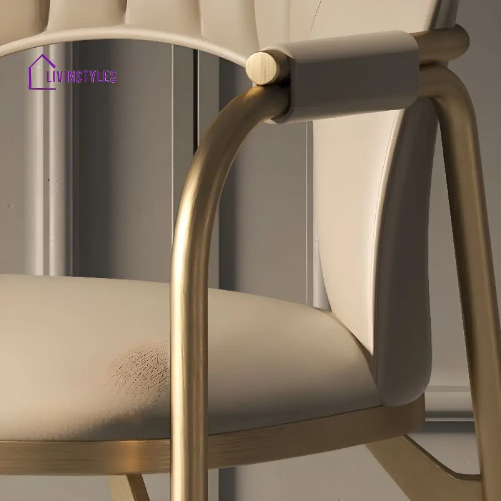 Sanyukta Metal Dining Chair | Stainless Steel