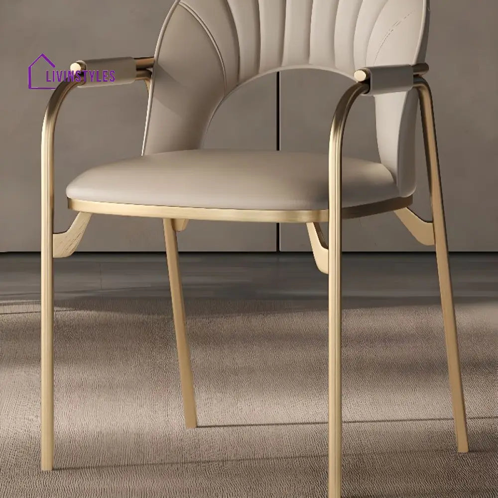 Sanyukta Metal Dining Chair | Stainless Steel