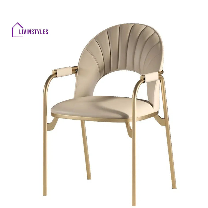 Sanyukta Metal Dining Chair | Stainless Steel