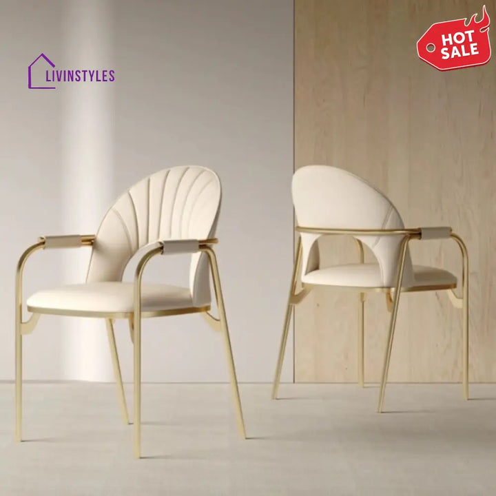 Sanyukta Metal Dining Chair | Stainless Steel