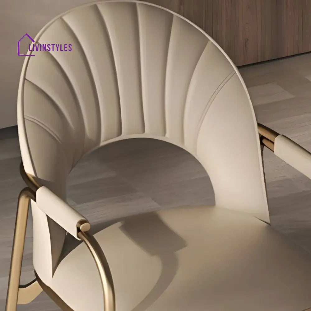 Sanyukta Metal Dining Chair | Stainless Steel