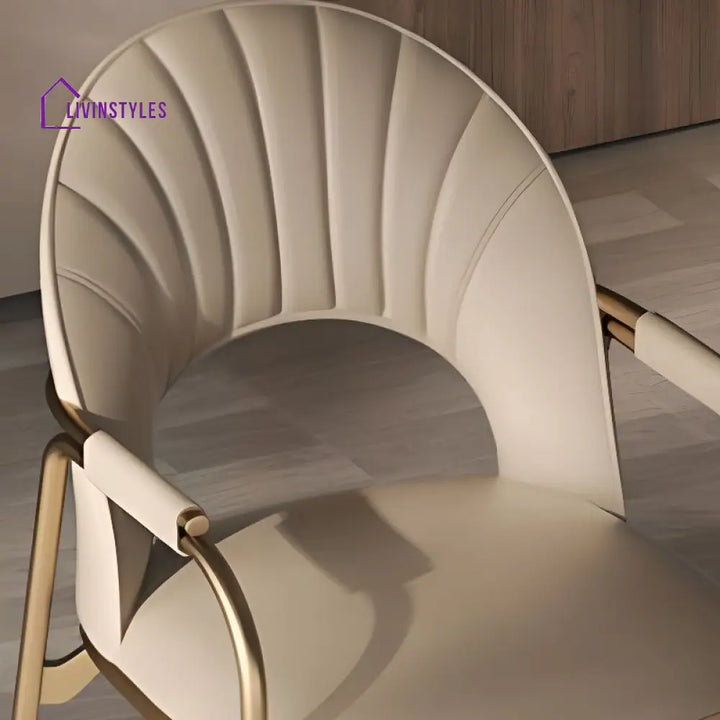 Sanyukta Metal Dining Chair | Stainless Steel