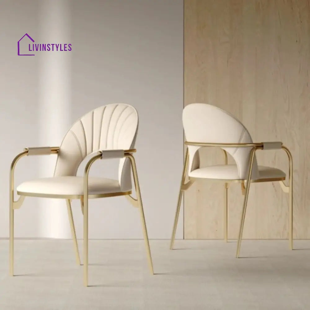 Sanyukta Metal Dining Chair | Stainless Steel