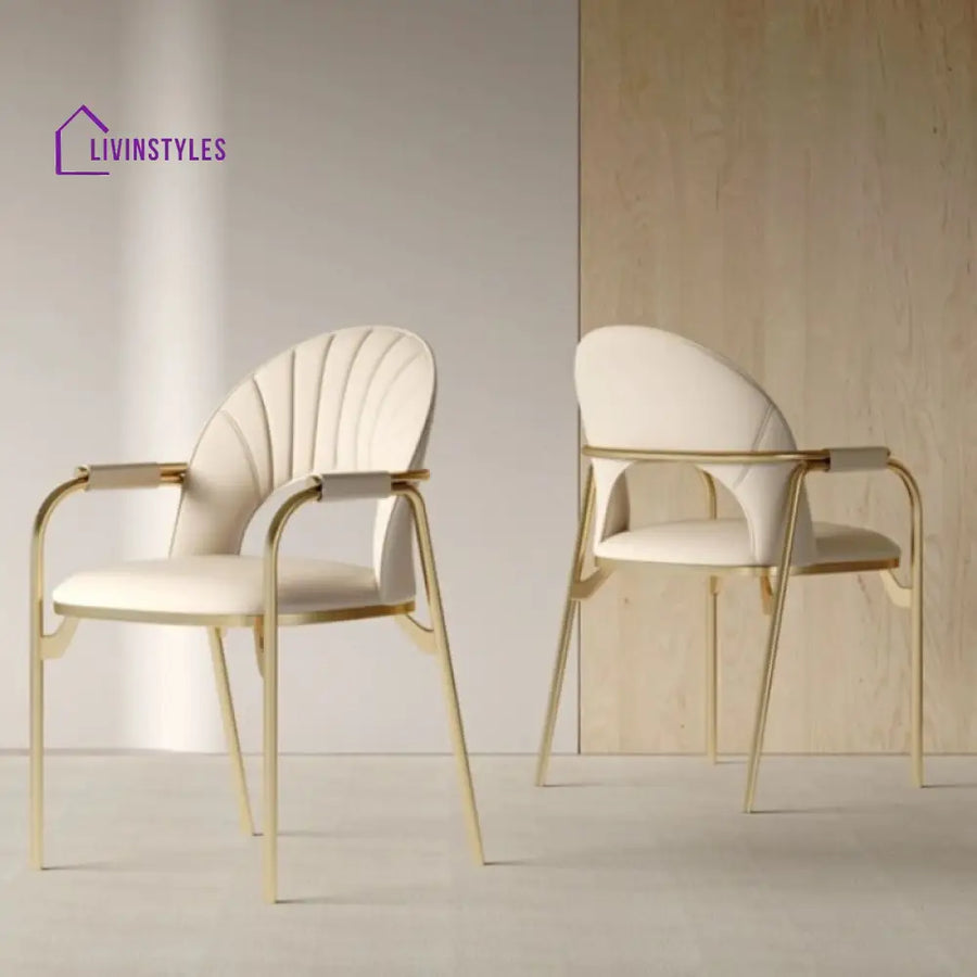 Sanyukta Metal Dining Chair | Stainless Steel
