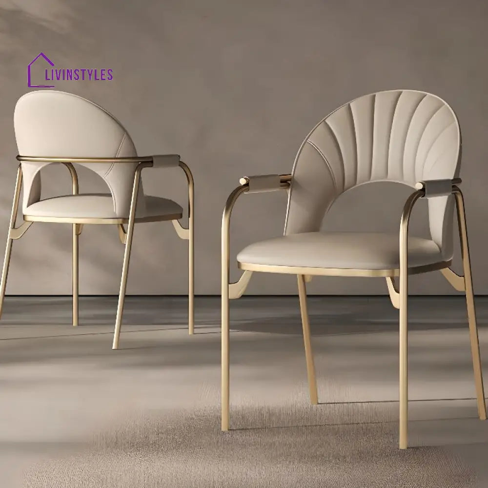 Sanyukta Metal Dining Chair | Stainless Steel